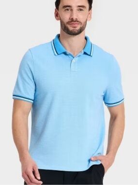 Goodfellow & Co Men's Every Wear Polo‎ Shirt Blue XL
